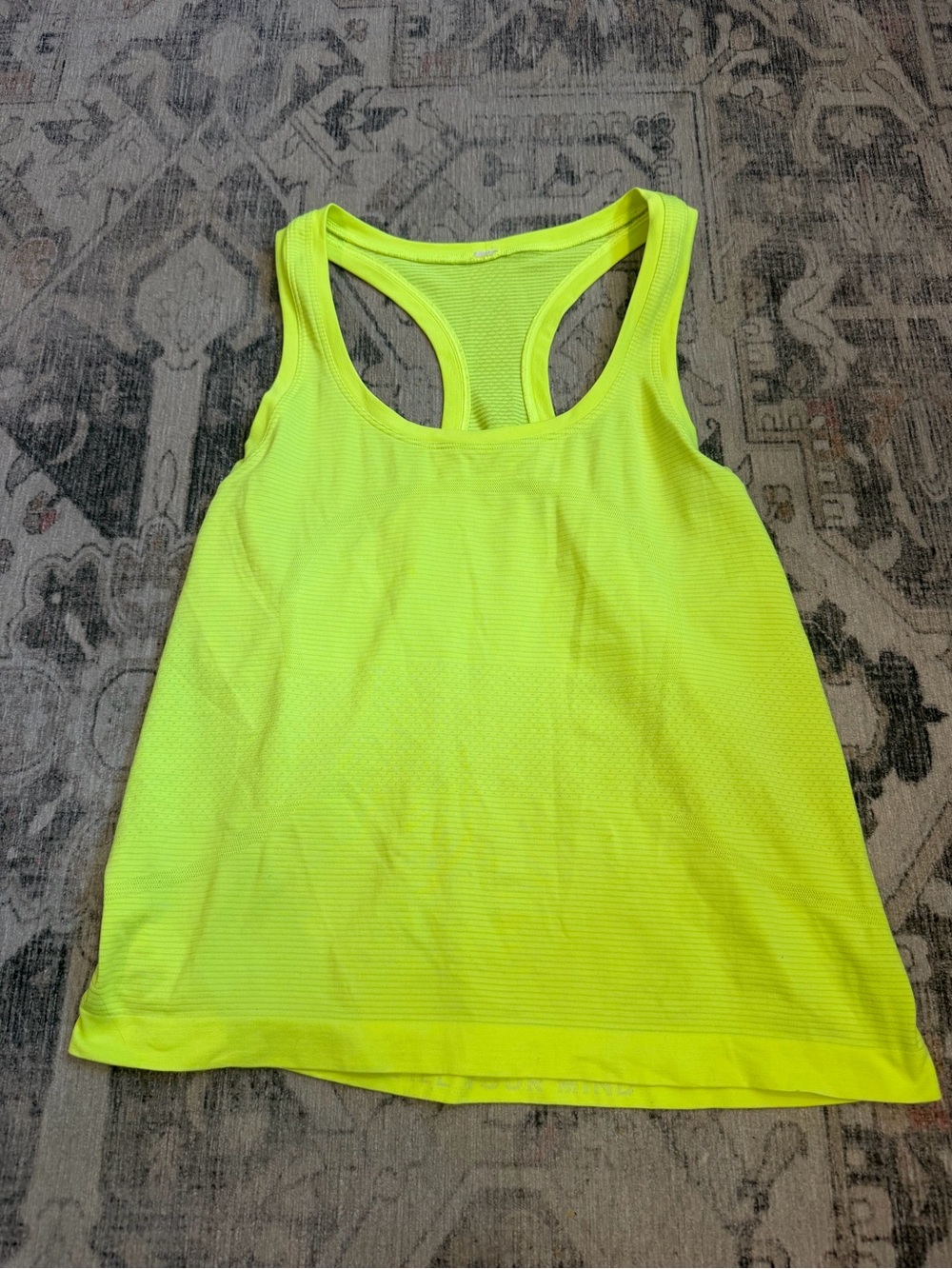 Lululemon Neon Yellow Racerback Tank Top - Women